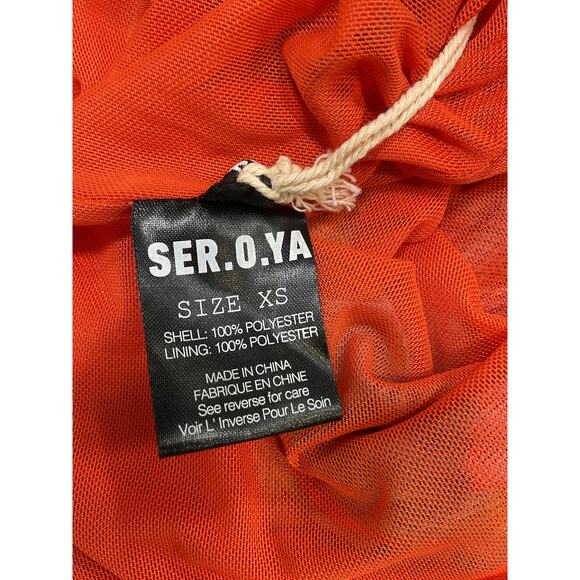 Ser.O.Ya 'Imani' Blue Polyester Midi Dress Size XS - Picture 5 of 5